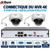 Connectique arrière du NVR du kit vidéosurveillance 4K Dahua avec disque dur 2 To