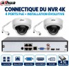 Connectique arrière du NVR du kit vidéosurveillance 4K Dahua avec disque dur 4 To