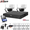 Dahua Kit 2 caméras dômes à bulle vidéosurveillance 2mpx vision nocturne 30m