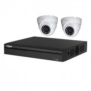 Dahua kit 2 caméras 4K dômes vidéosurveillance - 8 Mpx évolutif à 4 caméras
