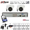 DAHUA Kit 2 caméras coaxial  5 mpx dômes infrarouge  DAHUA Kit 2 caméras coaxial  5 mpx dômes infrarouge