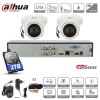 DAHUA Kit 2 caméras coaxial  5 mpx dômes infrarouge  DAHUA Kit 2 caméras coaxial  5 mpx dômes infrarouge