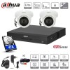 DAHUA Kit 2 caméras coaxial  5 mpx dômes infrarouge  DAHUA Kit 2 caméras coaxial  5 mpx dômes infrarouge