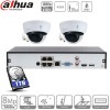 Dahua kit 2 caméras IP dômes POE - 2 Mpx évolutif à 4 caméras