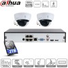 Dahua kit 2 caméras IP dômes POE - 2 Mpx évolutif à 4 caméras