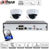 Dahua kit 2 caméras IP dômes POE - 2 Mpx évolutif à 4 caméras