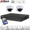 Dahua kit 2 caméras IP dômes POE - 2 Mpx évolutif à 4 caméras
