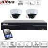 Dahua kit 2 caméras IP dômes POE - 2 Mpx évolutif à 4 caméras