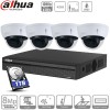 kit 4 caméras IP PoE Dahua dômes - 2 Mpx