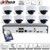 Dahua kit 8 caméras IP PoE dômes - 2 Mpx