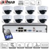 Dahua kit 8 caméras IP PoE dômes - 2 Mpx
