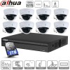 Dahua kit 8 caméras IP PoE dômes - 2 Mpx