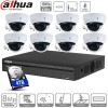 Dahua kit 8 caméras IP PoE dômes - 2 Mpx