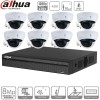 Dahua kit 8 caméras IP PoE dômes - 2 Mpx