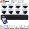 Dahua kit 8 caméras IP PoE dômes - 2 Mpx