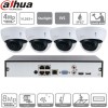 kit 4 caméras IP PoE Dahua dômes - 2 Mpx