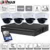 kit 4 caméras IP PoE Dahua dômes - 2 Mpx