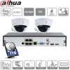 Dahua kit IP Poe 2 caméras 4 megapixels dômes à bulle Dahua kit IP Poe 2 caméras 4 megapixels dômes à bulle