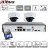 Dahua kit IP Poe 2 caméras 4 megapixels dômes à bulle