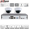 Dahua kit IP Poe 2 caméras 4 megapixels dômes à bulle