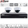 Dahua kit IP Poe 2 caméras 4 megapixels dômes à bulle