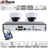 Dahua kit 2 caméras IP dômes POE - 5 Mpx évolutif à 4 caméras