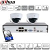 Dahua kit 2 caméras IP dômes POE - 5 Mpx évolutif à 4 caméras