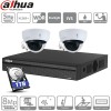 Dahua kit 2 caméras IP dômes POE - 5 Mpx évolutif à 4 caméras