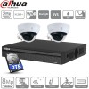 Dahua kit 2 caméras IP dômes POE - 5 Mpx évolutif à 4 caméras