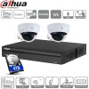 Dahua kit 2 caméras IP dômes POE - 5 Mpx évolutif à 4 caméras