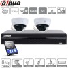 Dahua kit 2 caméras IP dômes POE - 5 Mpx évolutif à 4 caméras