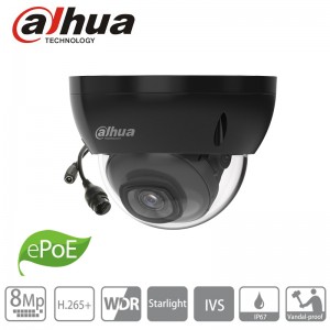  DAHUA Caméra 4K IP Poe dôme à bulle IPC-HDBW2831EP-S-S2 NOIR