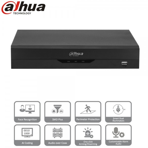 Dahua XVR5104H-I3 enregistreur 4 voies coaxial analogique 
