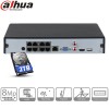 Dahua - NVR4108HS-8P-4KS2 Enregistreur 4K  NVR IP 8 Canaux PoE 
