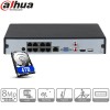 Dahua - NVR4108HS-8P-4KS2 Enregistreur 4K  NVR IP 8 Canaux PoE 