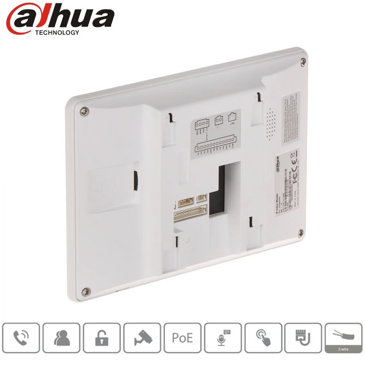 Moniteur interphone vidéo Wi-Fi IP Dahua Série Pro VTH5421HW(B)-W