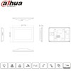 Moniteur pour visiophone 2 fils Dahua connectée VTH5422HW