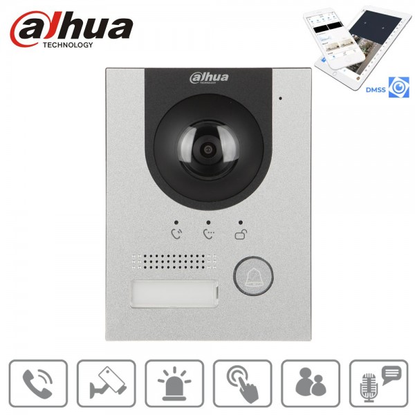 Interphone IP et 2 fils Dahua avec caméra 2mpx