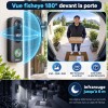 Visiophone sans fil Dahua VDKB01-BB avec vue fisheye 180 degrés et vision nocturne 6 mètres