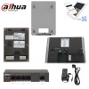 Kit visiophone IP Poe connectée Dahua noir