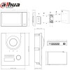 Kit visiophone IP Poe connectée Dahua noir