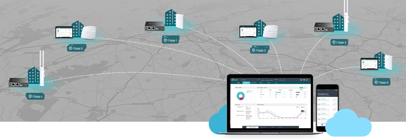 Contrôleur réseau Omada SDN OC200 TP-Link avec administration centralisée WiFi multi-sites