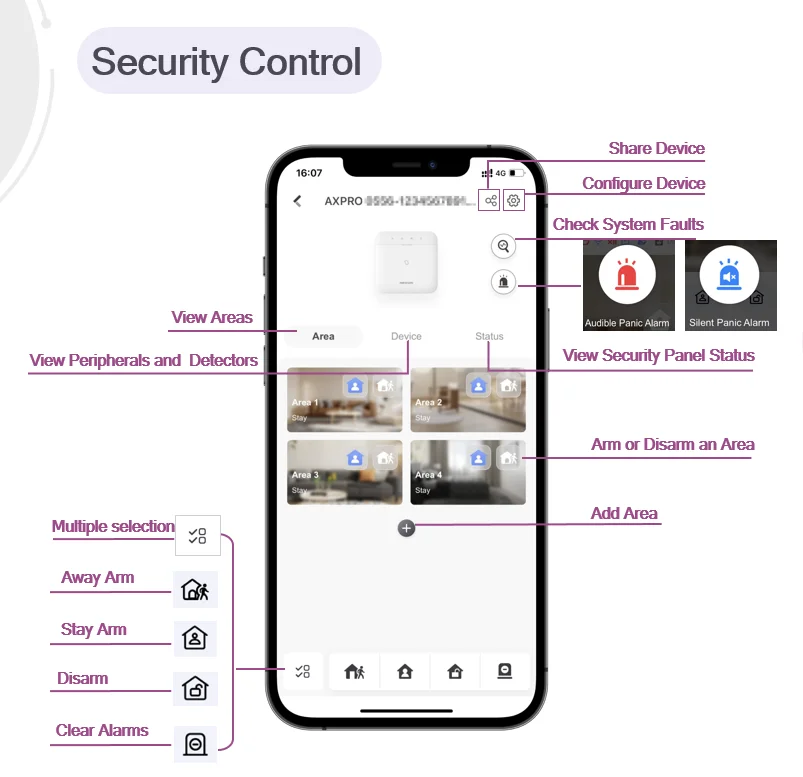 Gestion de l’alarme AX PRO sur Hik-Connect