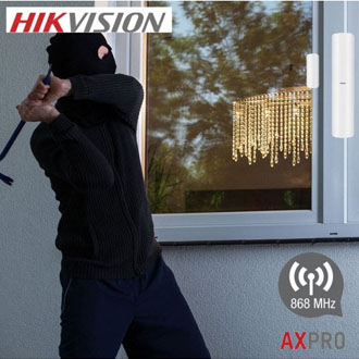 Détecteur de Choc hikvision DS-PDMCK-EG2-WE Détecteur de Choc et Contact d'ouverture de porte et fenêtre DS-PDMCK-EG2-WE
