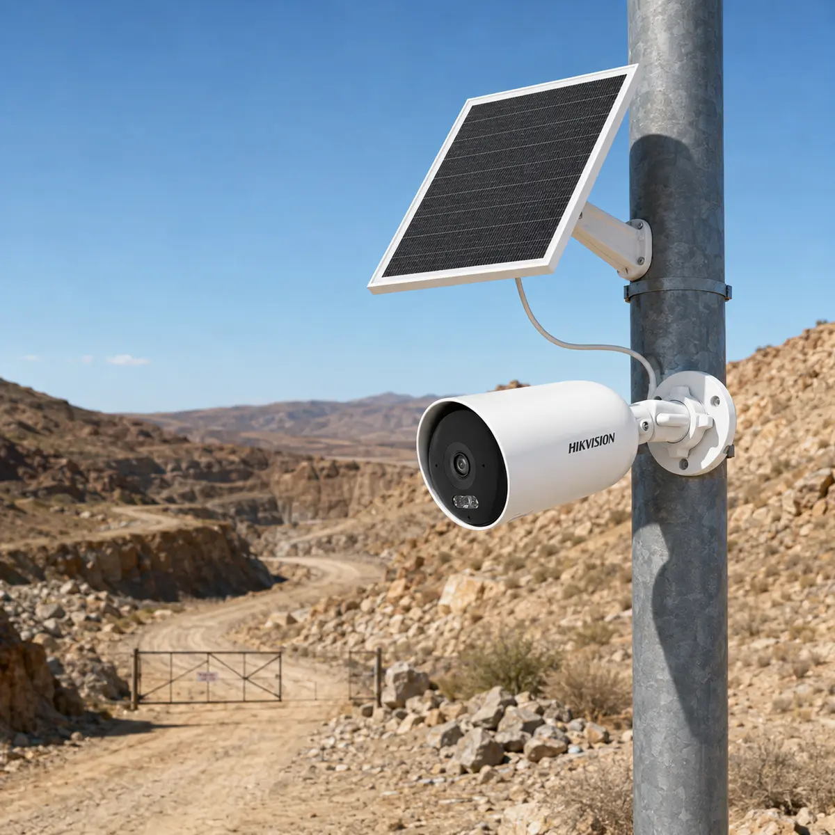 Caméra Hikvision 4G avec panneau solaire 8 W et batterie lithium 9000 mAh