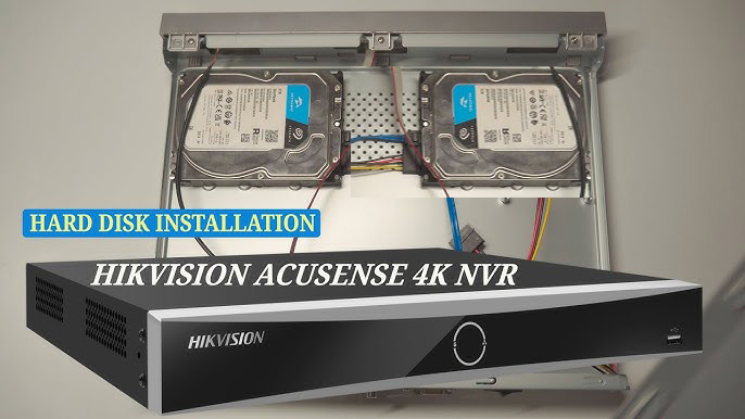Installation de deux disques durs dans le NVR Hikvision DS-7608NXI-I2-8P-VPro