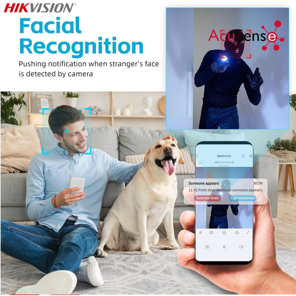 Reconnaissance faciale NVR Hikvision AcuSense analyse vidéo intelligente